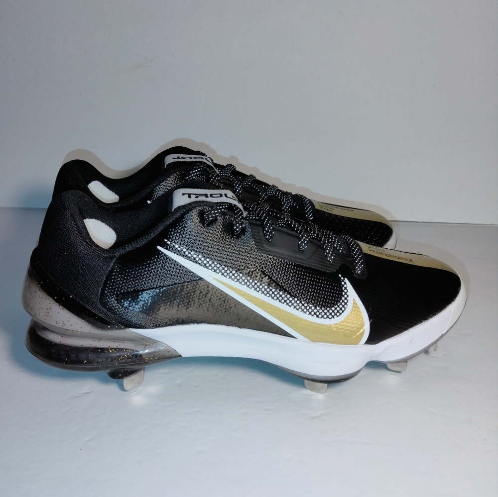 Nike Force Zoom Trout 7 Pro Black Gold CQ7224-012 Baseball Shoes Men Size 9